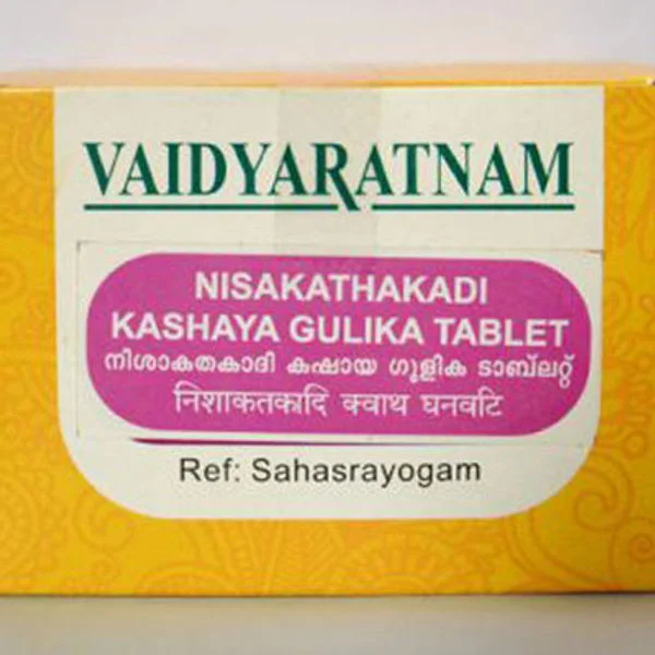 Vaidyaratnam Nisakathakadi Kashaya Gulika 100 Tablet