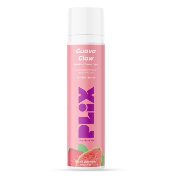 Guava Glow Invisible Dewy Sunscreen with SPF50+ PA+++ | Plix Life