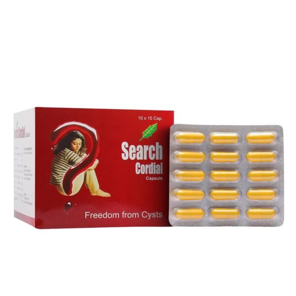 Cordial Capsule Ayurvedic Supplement for PCOS/PCOD & Hormonal Imbalance | SEARCH PHARMA