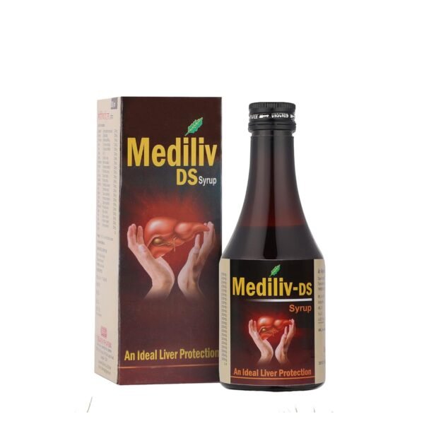 Medi Liv D.S. Syrup Natural Liver Cleanse Herbal Tonic for Liver Support and Detox Ayurvedic Syrup 200ml | SEARCH PHARMA