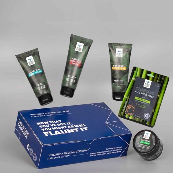 Charcoal Face Care Kit with Sheet Mask| Bombay Shaving