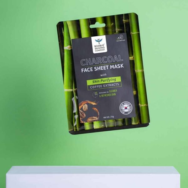 Charcoal Face Sheet Mask| Bombay Shaving