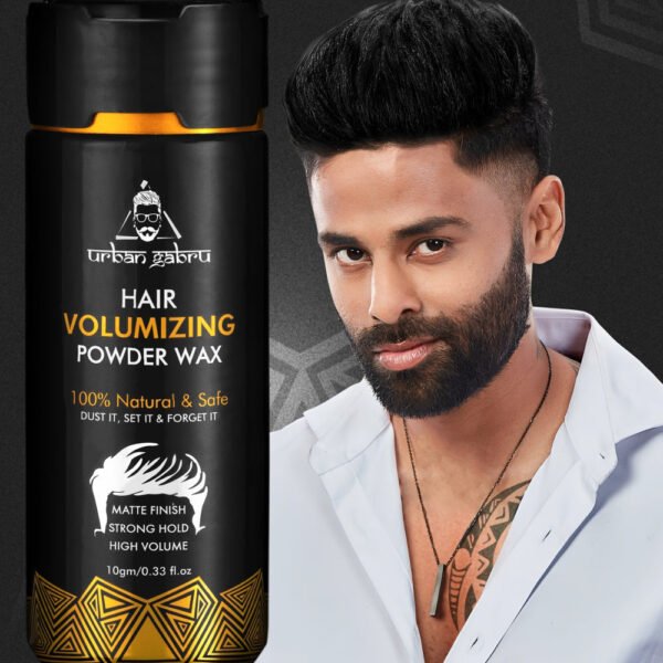 UrbanGabru Hair Volumizing Powder Wax Strong Hold | Matte Finish | 24 Hrs Hold | 100% Natural & Safe Hair Styling Powder