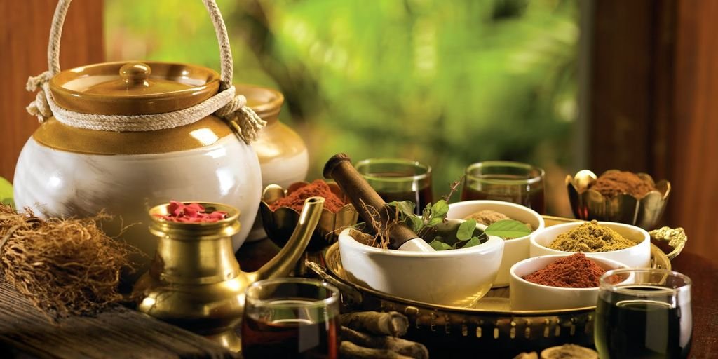 traditional Indian medicine tablets with herbs