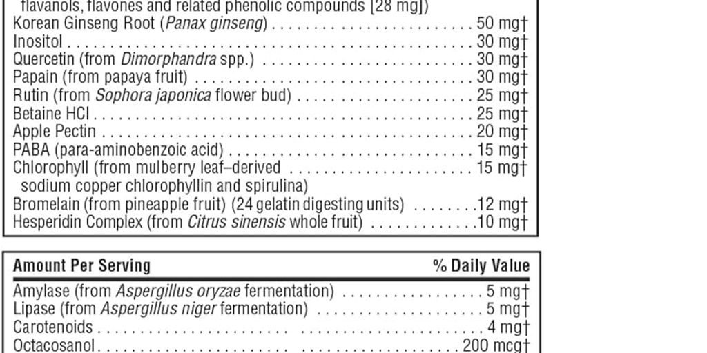 herbal vitality supplement