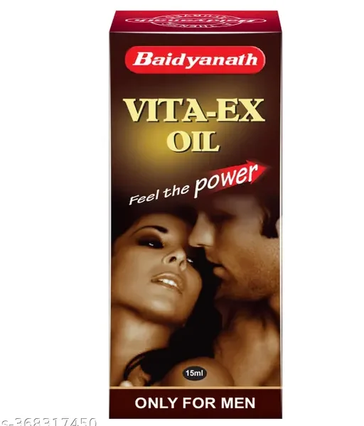 Baidyanath Vita Ex Oil for Men 15 ML, Enriched with Ashwagandha, Keshar and Akarkara along with 9 natural oils | Increases Vigour and Vitality, useful in sexual debility