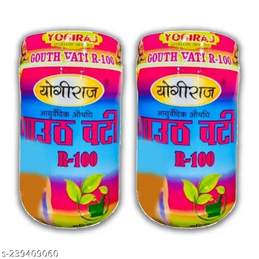 Yogiraj Gout Vati R100 Gouth Bati Joint pain, Arthritis, Back Pain, Muscle pain, Sytica, Spondilysis and all kinds of Rheumatic pains.