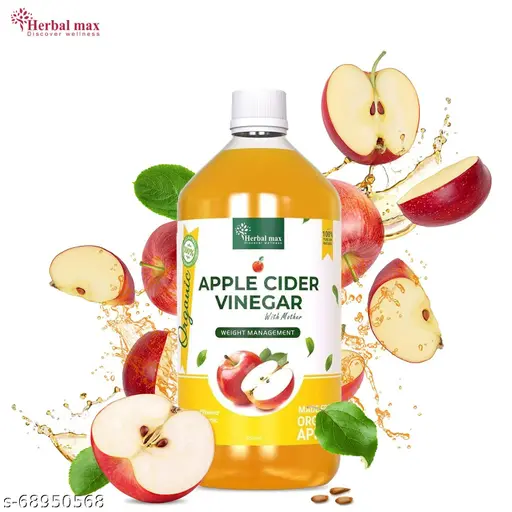 Herbal Max Apple Cider Vinegar for Weight Loss Men & Women, Weight Lose Product, Fat Cutter Medicine, Weight Cutter Supplement, Fat Burner, Fat Lose, Fat Reducer Juice, Natural Detoxifier, Patle Hone, Motapa Kam, Pathri Ki Dawai, Seb Ka Sirka, No Added Sugar, A Good Source of Probiotics- 450 ml