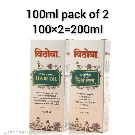 VITHOBA AYURVEDIC KESH (HAIR) OIL.(100ML PACK OF 2)