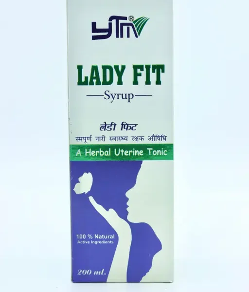 YTM Lady Fit Natural Syrup | A Herbal Uterine Tonic | Improves Female Menstrual Cycle | Regulate Period Cycle | Helps in Female Period-Related Problems | Get rid of PCOS and PCOD |Tonic for Women 200 ml