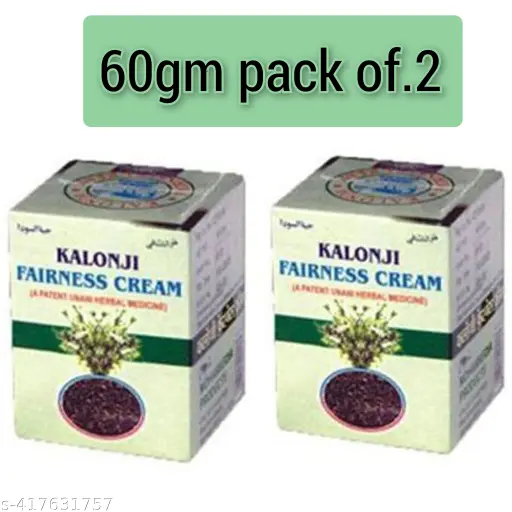 Kalonji Herbal Fairness Cream.(60 gm pack of.2
