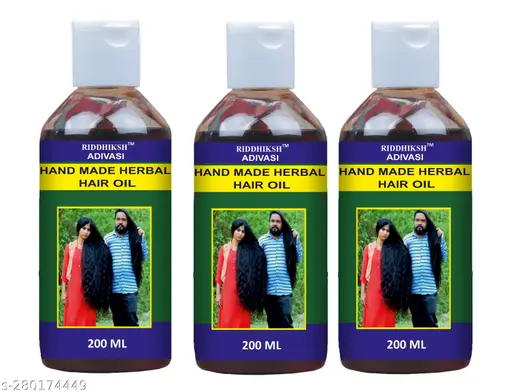 Adivasi Neelambari hair oil All Type of Hair Problem Herbal Natural Hair Oil 200 ML (pack of 3)