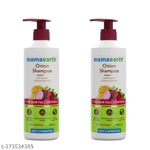 Onion Shampoo for Hair Growth & Hair Fall Control with Onion & Plant Keratin - 400ml Pack Of 2