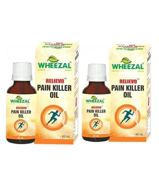 Wheezal Relievo Pain Killer Oil: Effective Relief for Aches and Pains (Pack of 2)
